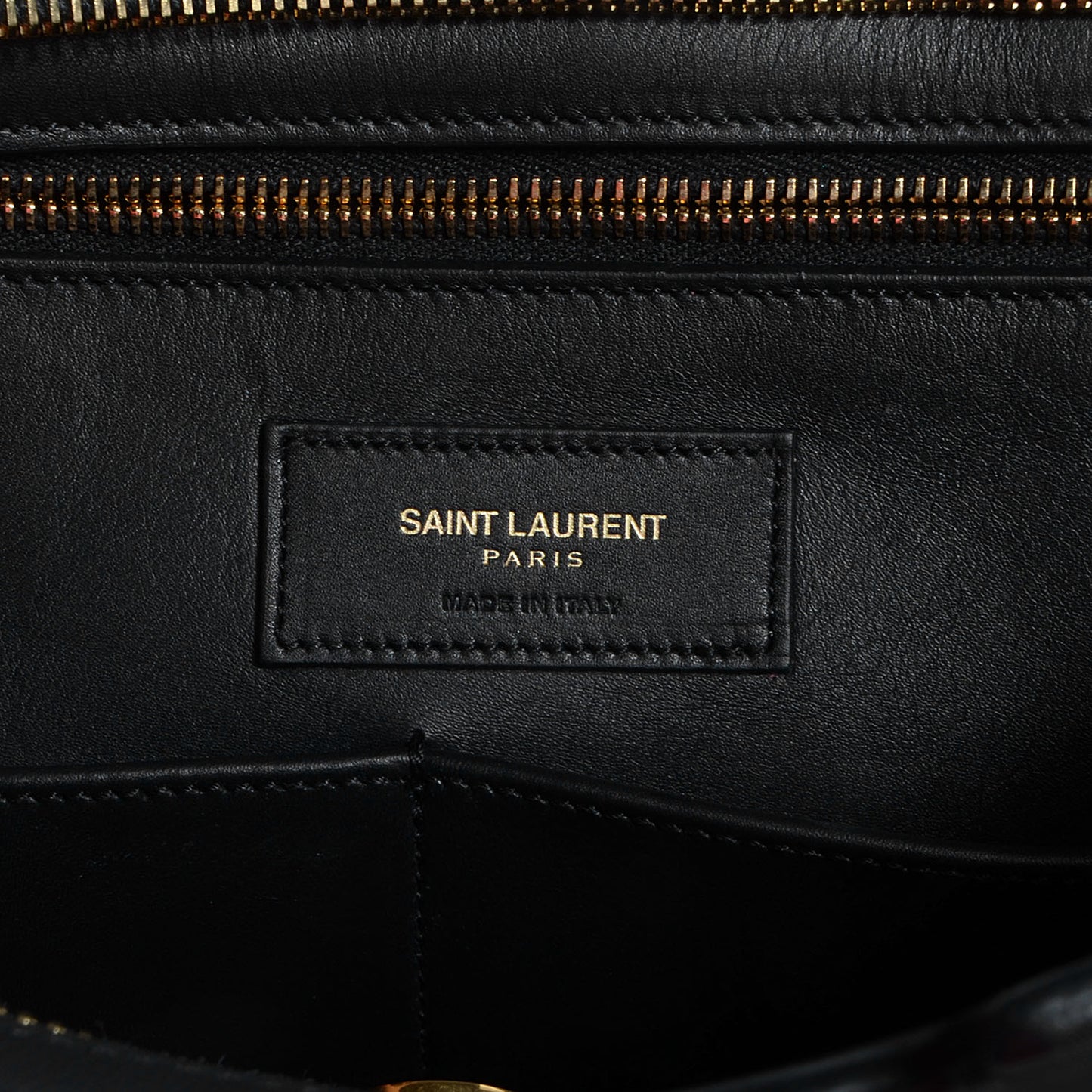 Calfskin Medium Classic Cabas Y Bag Black
