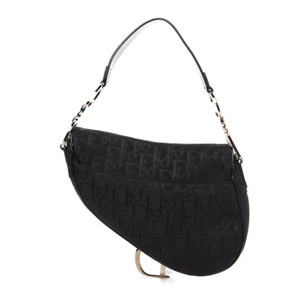 Christian Dior Monogram Saddle Bag Black 3 of 11
