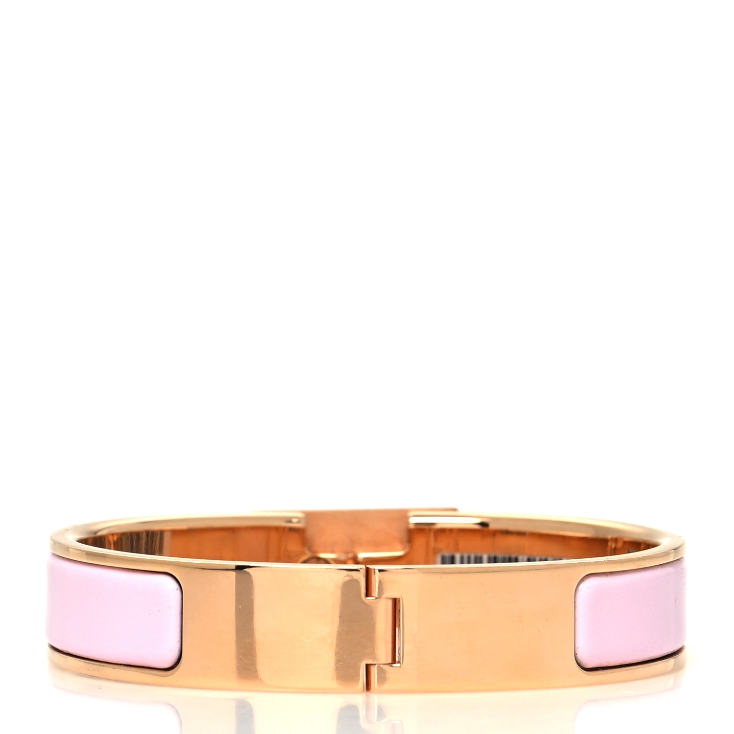 Hermes Enamel Clic Anneau Bracelet PM Rose Dragee 3 of 5