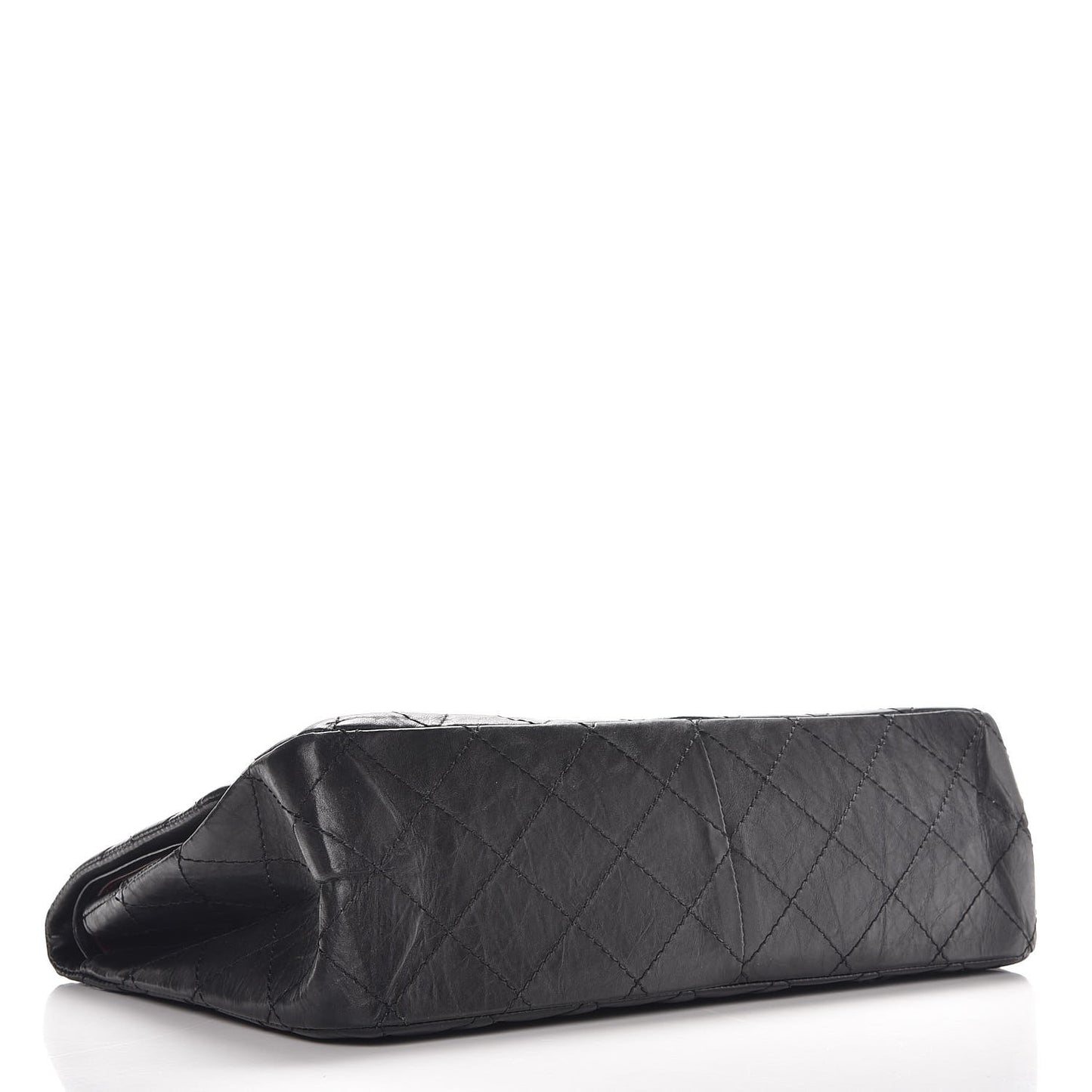 Aged Calfskin Quilted 2.55 Reissue 227 Flap Black