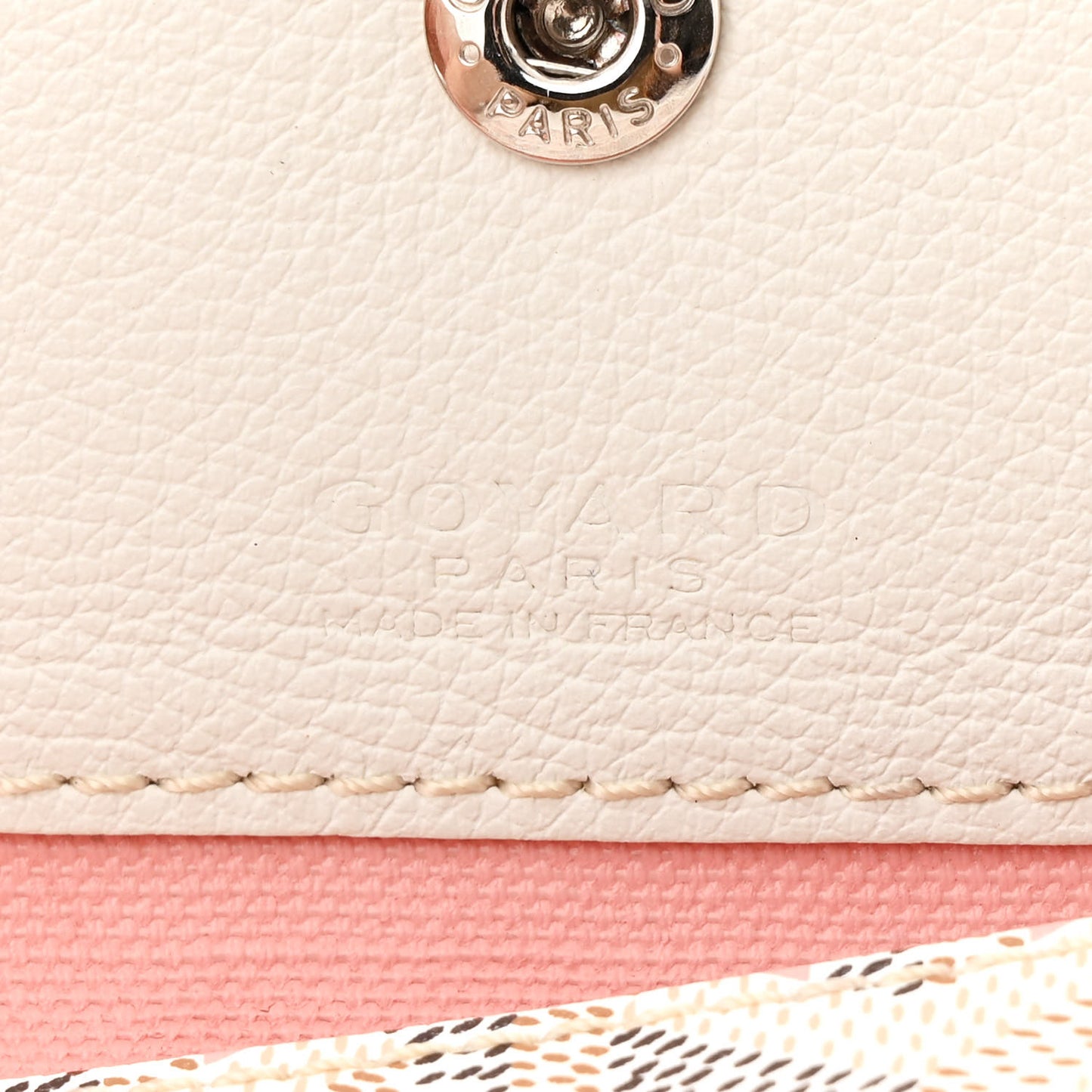 Goyardine Saint Louis Claire Voie GM White Pink