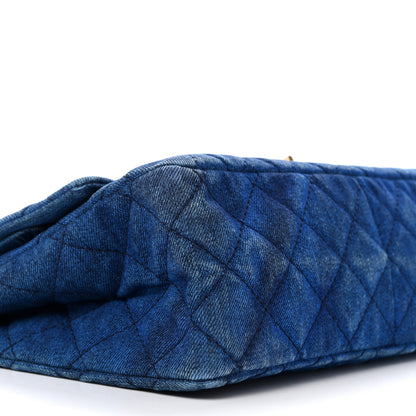 Chanel Denim Quilted 2.55 Reissue 226 Double Flap Blue 9 of 13