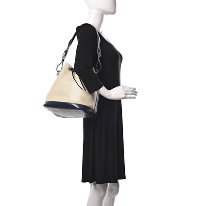 Louis Vuitton Epi Petit Bi-Color Noe Ivory Indigo 2 of 11