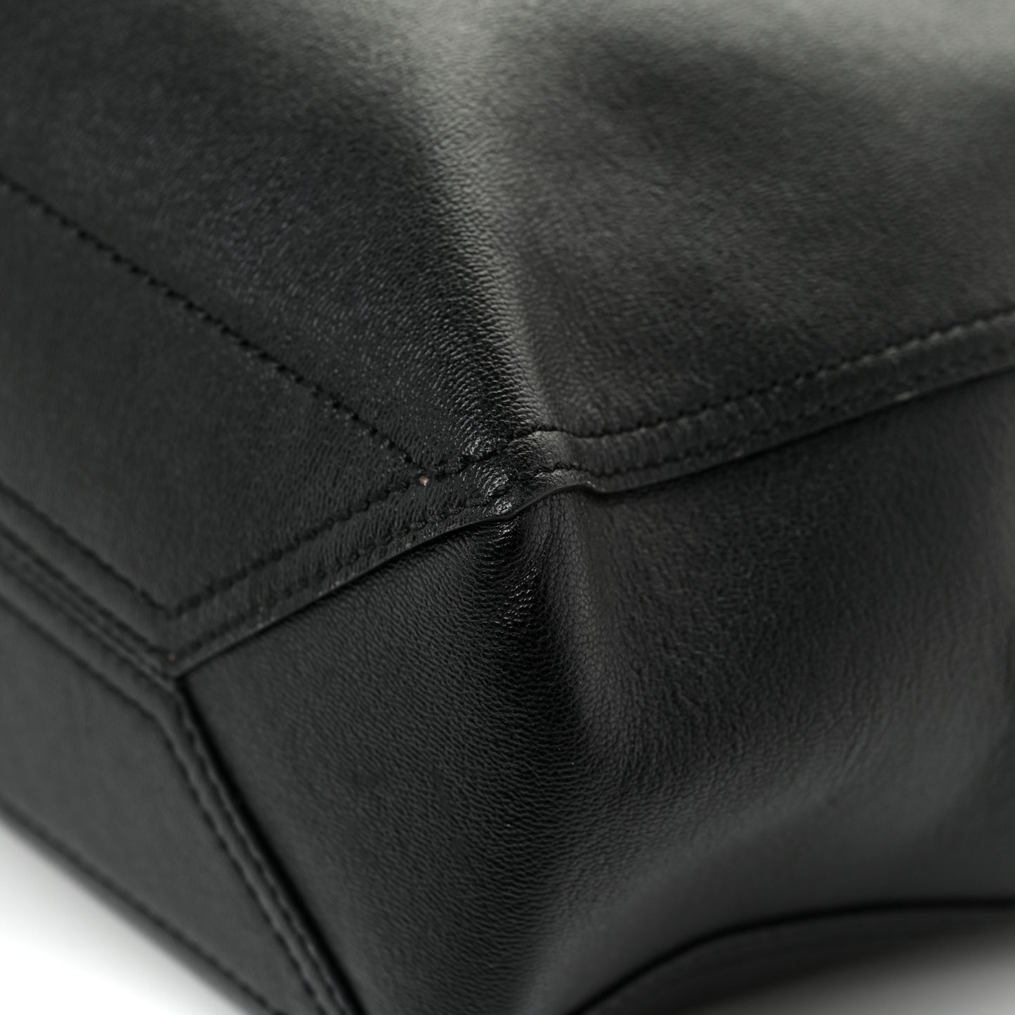 New Sakai Calfskin Lux Medium Dahlia Tote Black