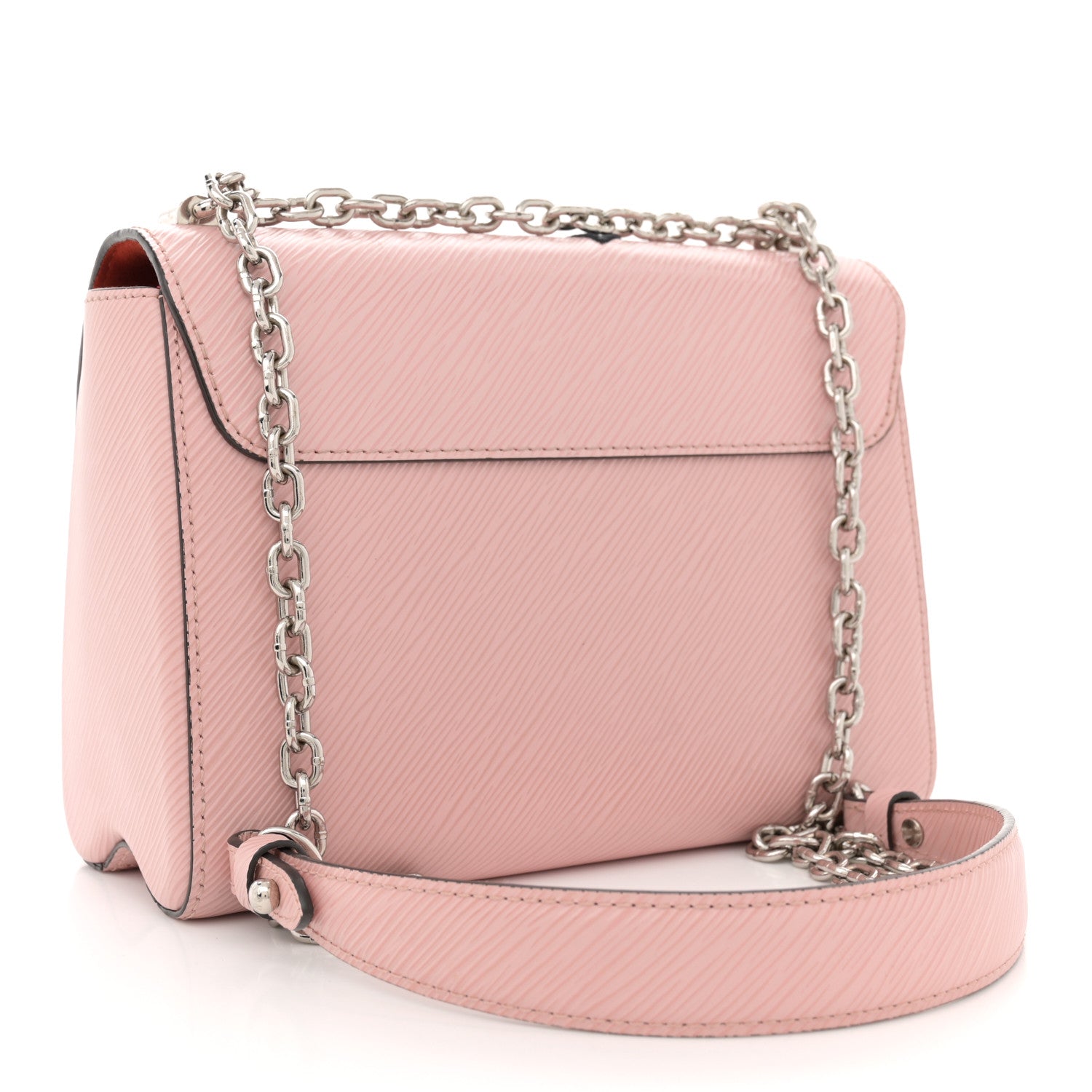 Louis Vuitton Epi Travel Stickers Twist Shoulder Bag MM Rose Ballerine 3 of 11