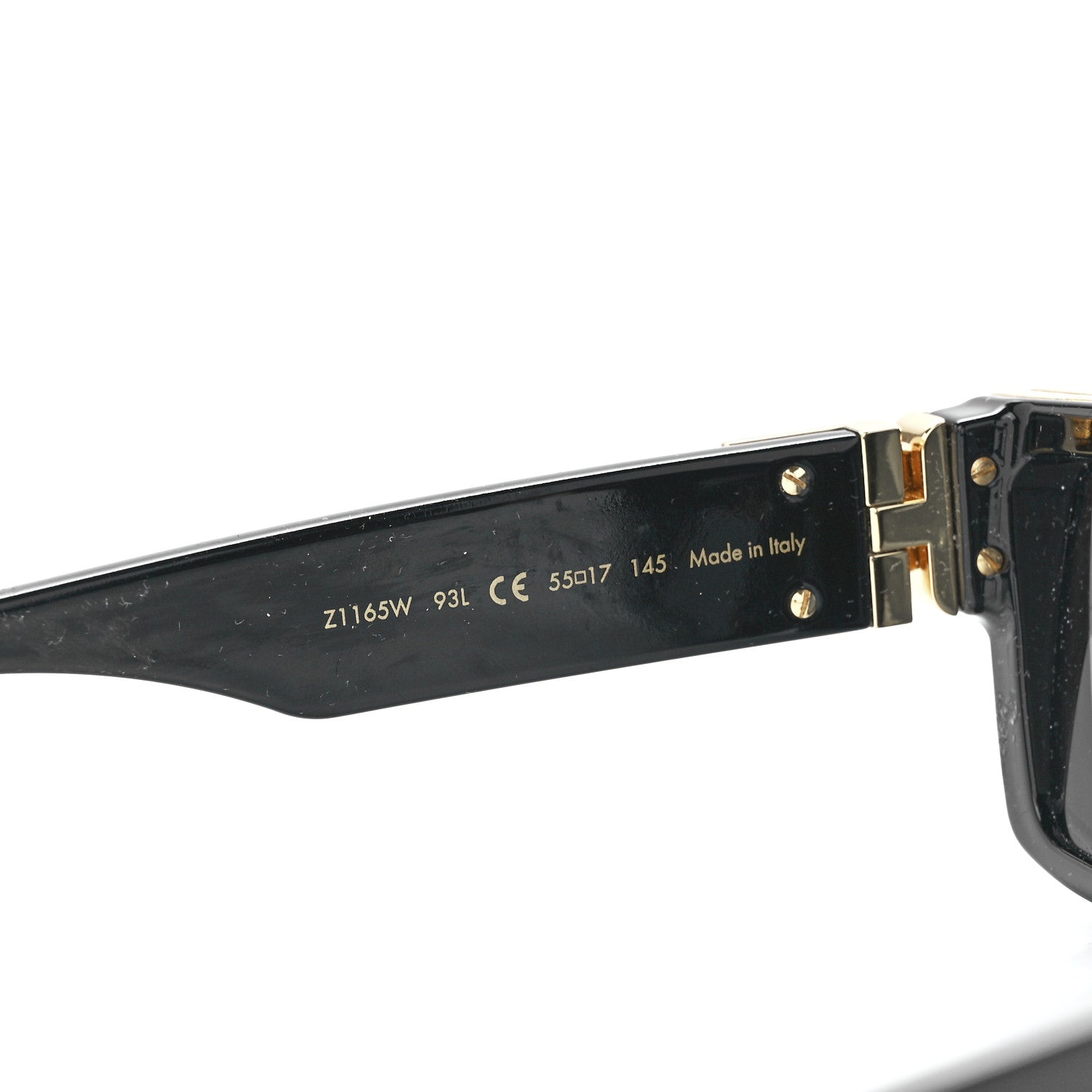 Louis Vuitton Acetate 1.1 Millionaires Sunglasses Z1165W Black 5 of 8