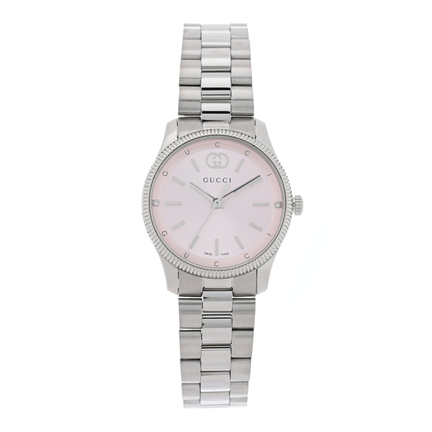 Stainless Steel Diamond 29mm G-Timeless Quartz Watch Pink