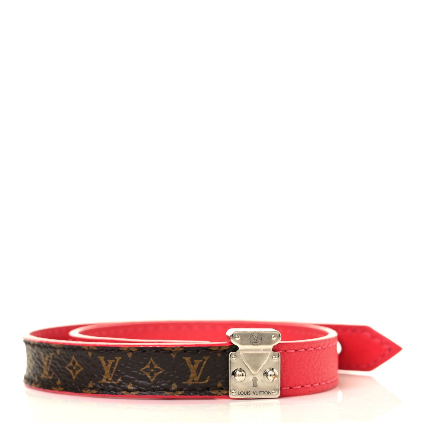Monogram Lockit Bracelet 17 Passion Red
