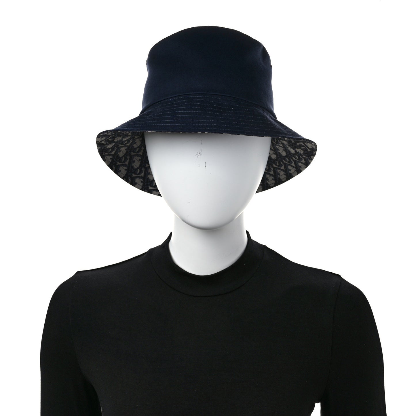 Oblique Reversible Teddy-D Brim Bucket Hat 57 Blue