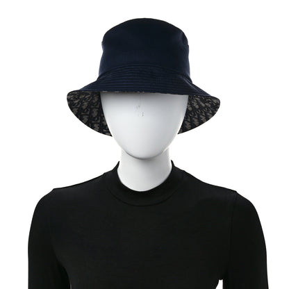 Christian Dior Oblique Reversible Teddy-D Brim Bucket Hat 57 Blue 2 of 13