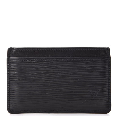Louis Vuitton Epi Card Holder Black 1 of 10