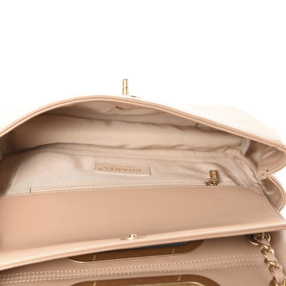 Chanel Lambskin A Real Catch Flap Bag Beige 6 of 11