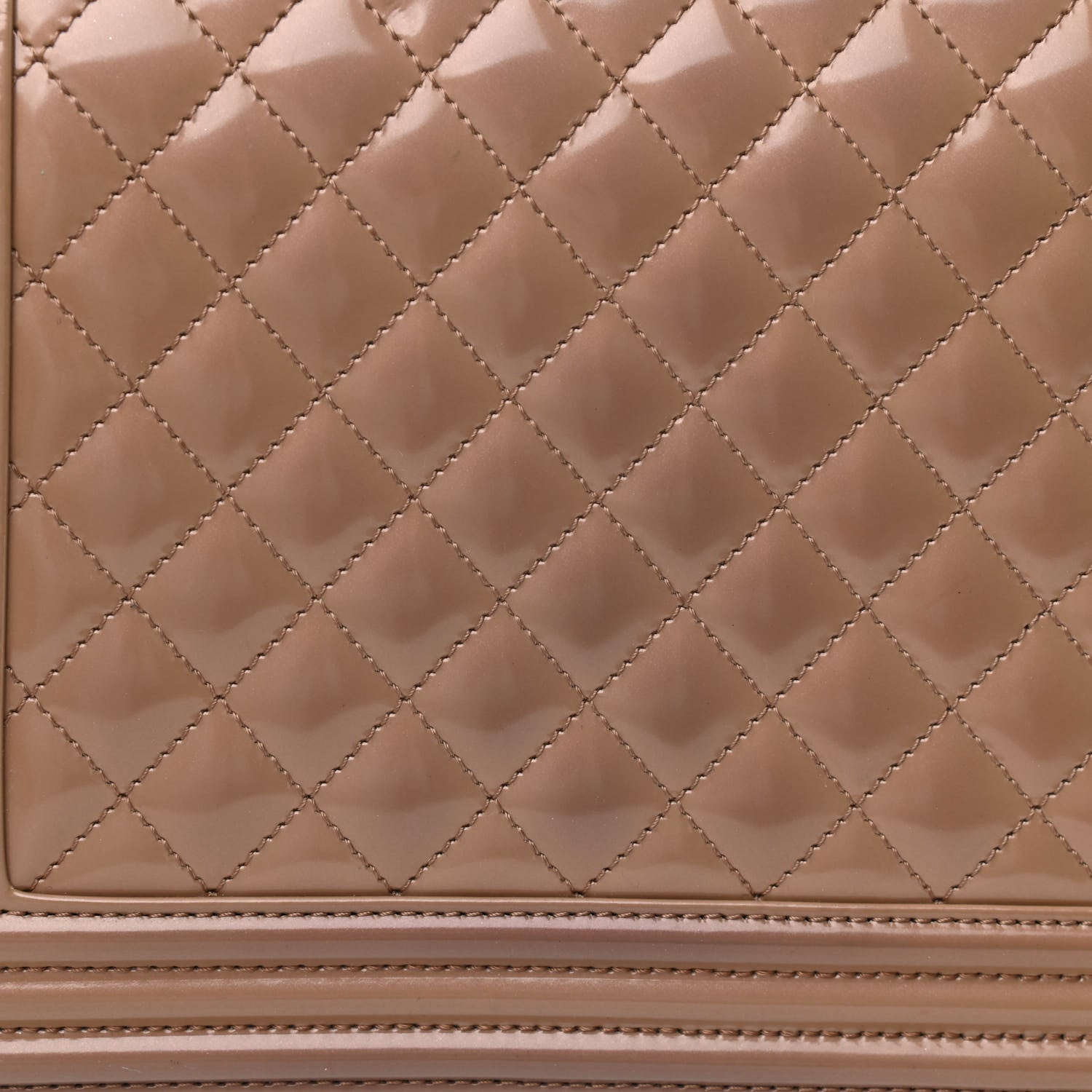 Chanel Iridescent Glazed Calfskin Quilted New Medium Boy Flap Dark Beige 12 of 12
