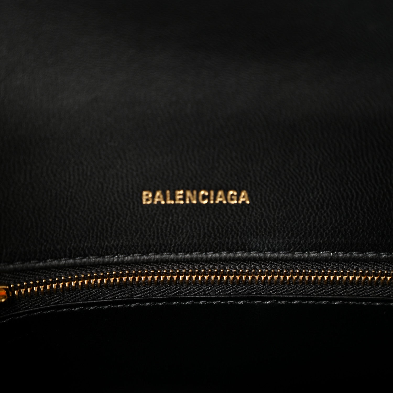 Balenciaga Shiny Box Calfskin Small Hourglass Top Handle Bag Black 5 of 8