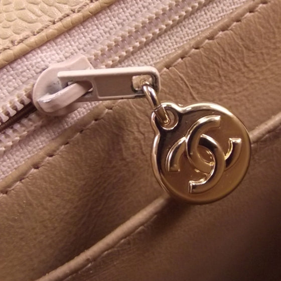 Chanel Caviar Kelly Bag Beige 11 of 13