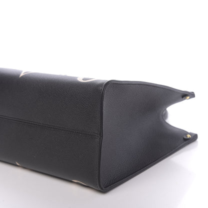 Louis Vuitton Empreinte Monogram Giant Onthego MM Black Beige 8 of 9