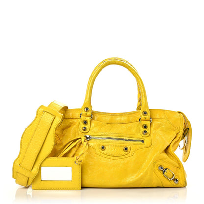 Balenciaga Agneau Classic Silver Hardware City S Jaune Soleil 1 of 31