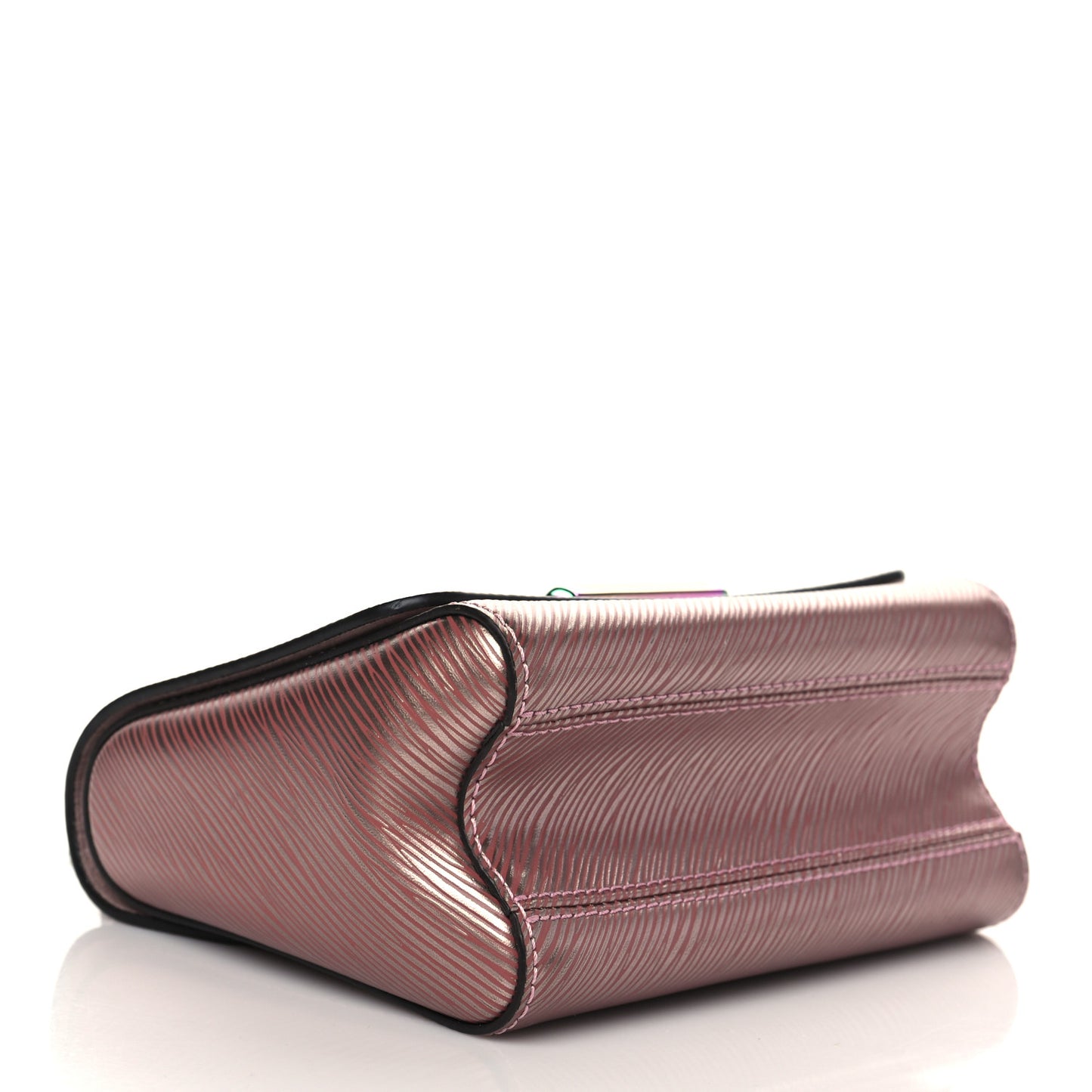 Epi Scarabeo Twist Shoulder Bag PM Rose Gold