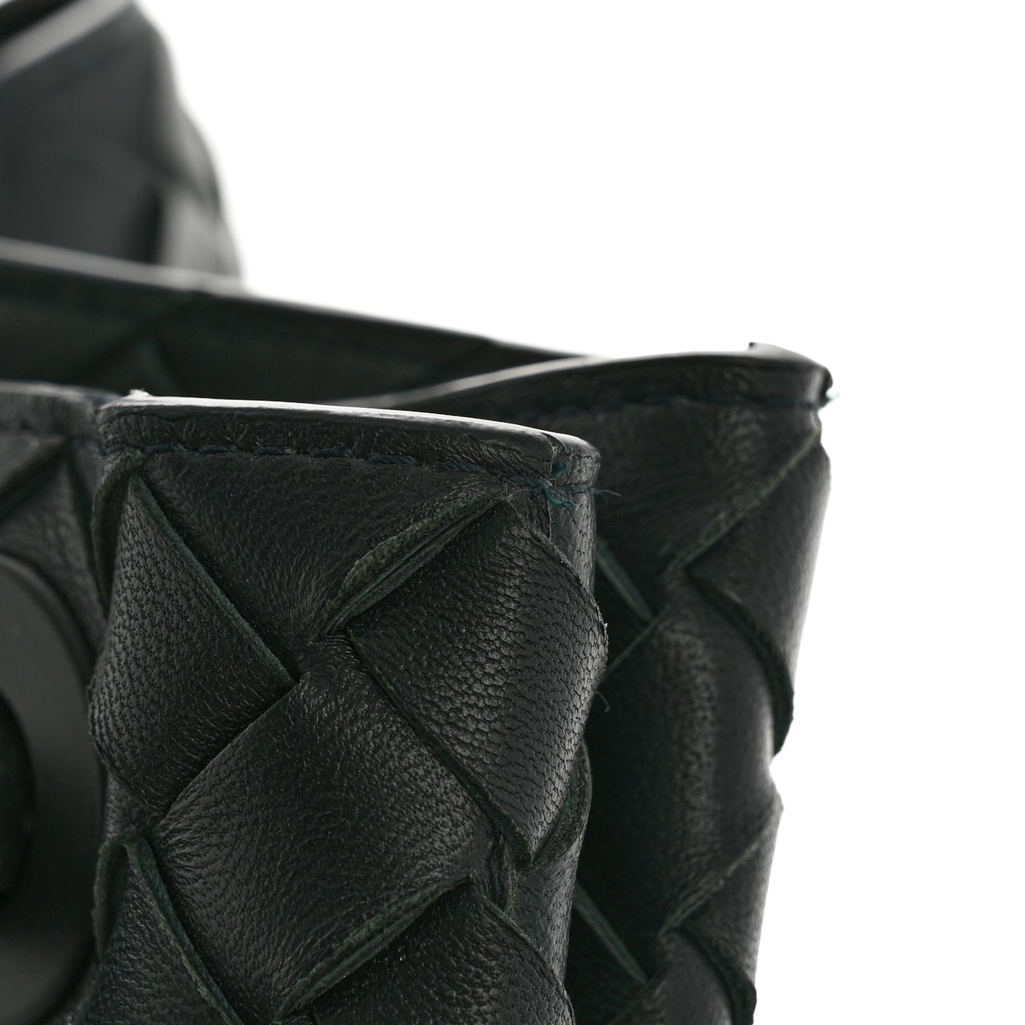 Nappa Intrecciato Large Andiamo Shoulder Bag Inkwell