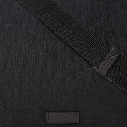 Gucci Monogram Large Flap Messenger Bag Black 11 of 11
