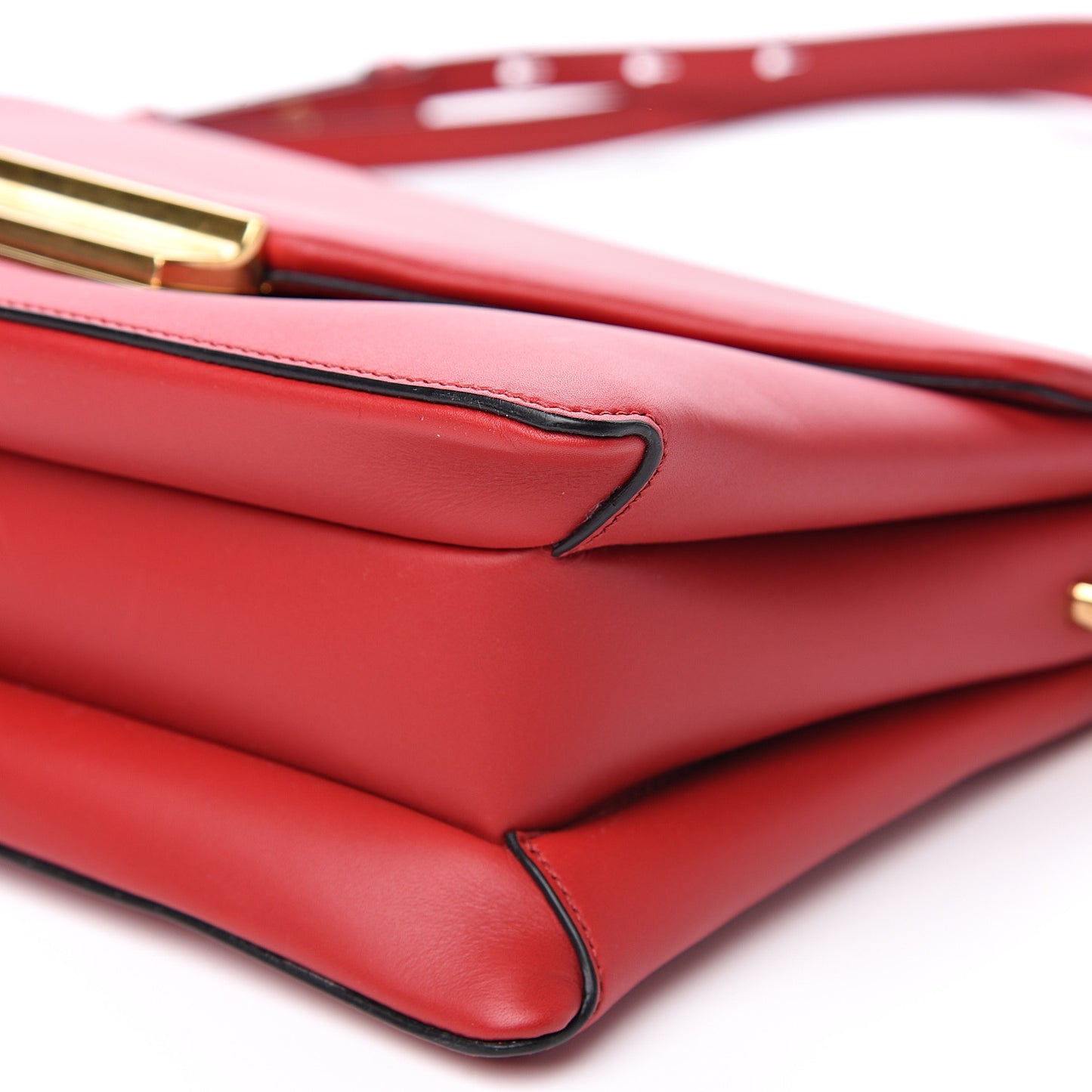 New Calfskin Ingrid Shoulder Bag Fuoco