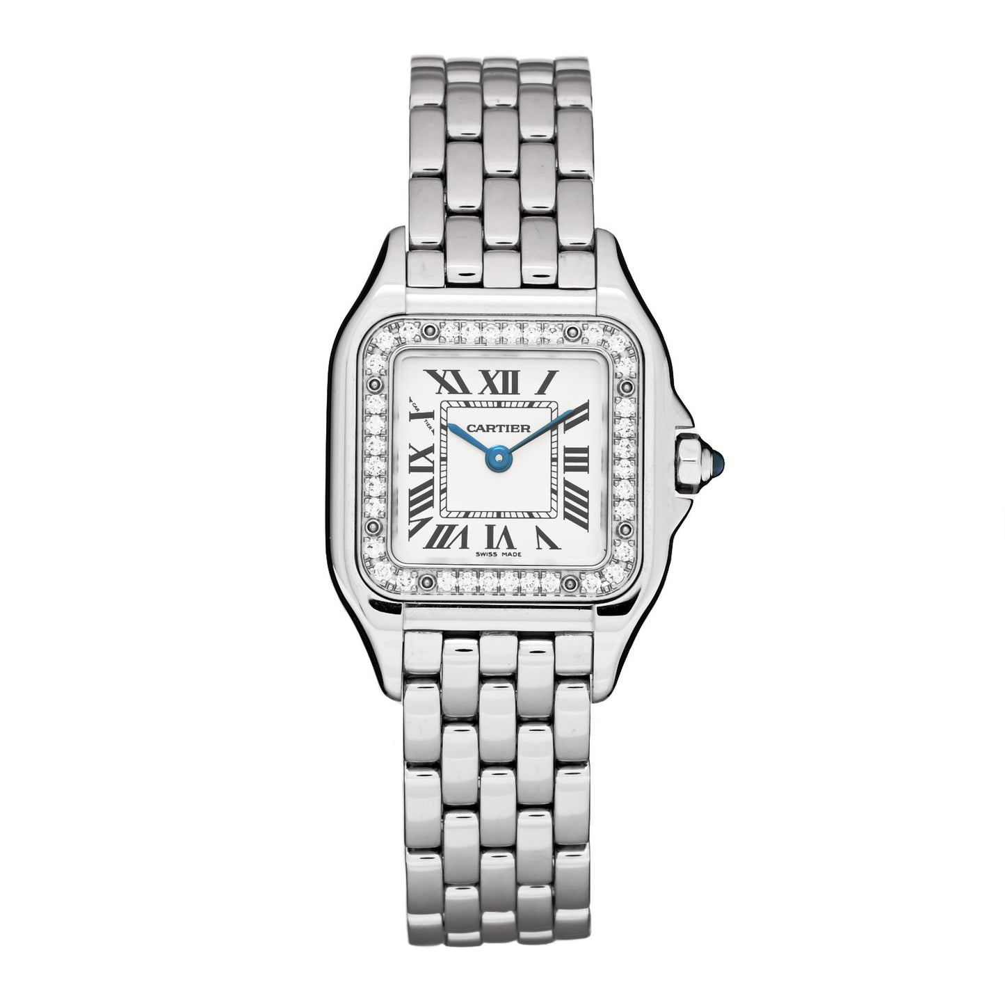 Stainless Steel Diamond 22mm Panthere Quartz Watch