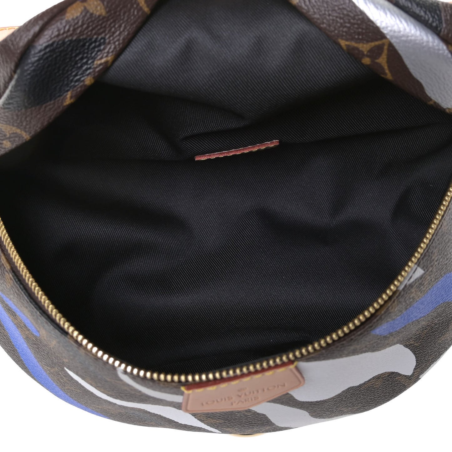 X LOL Monogram Bumbag Blue Silver