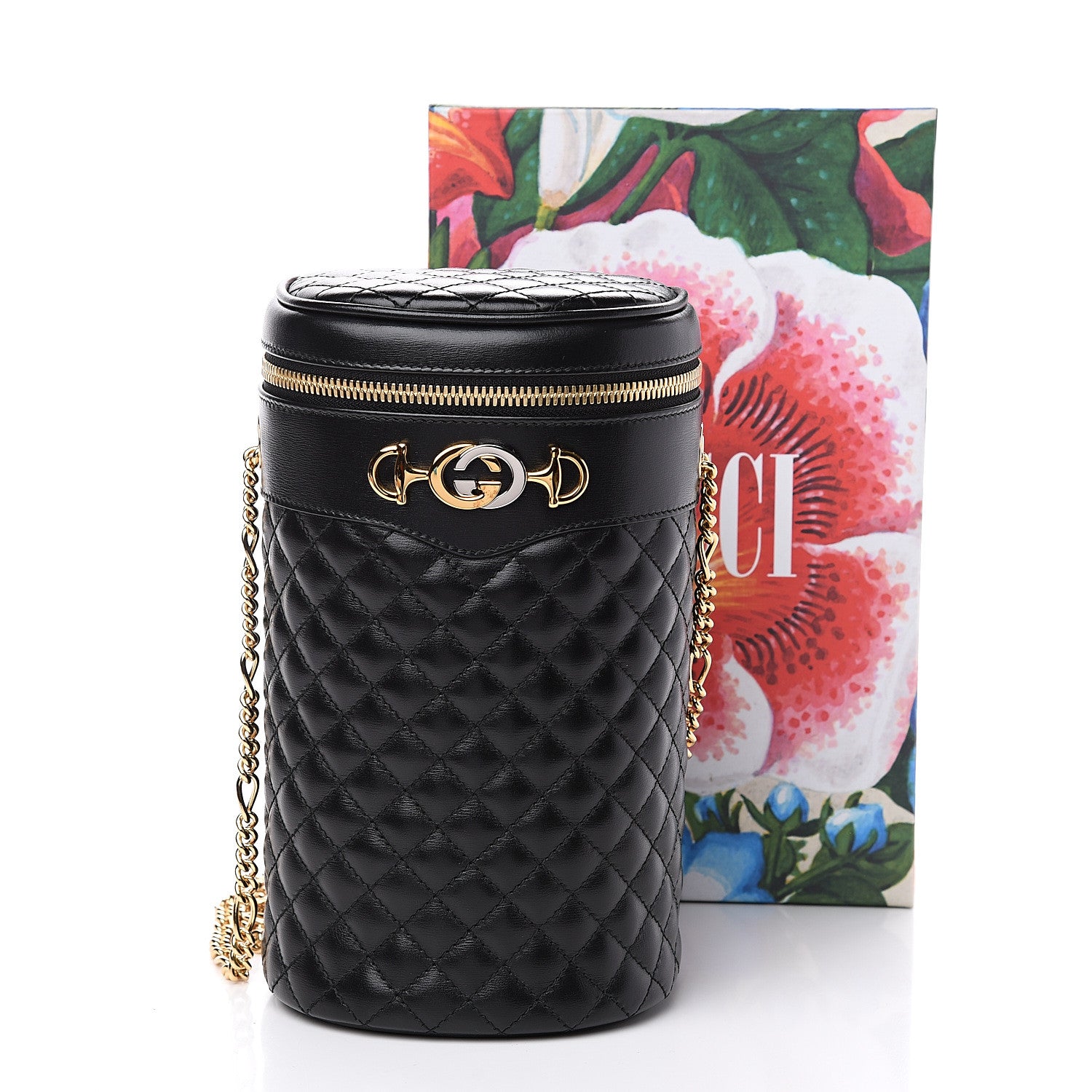 Gucci Calfskin Trapuntata Zumi Belt Bag Black 9 of 9