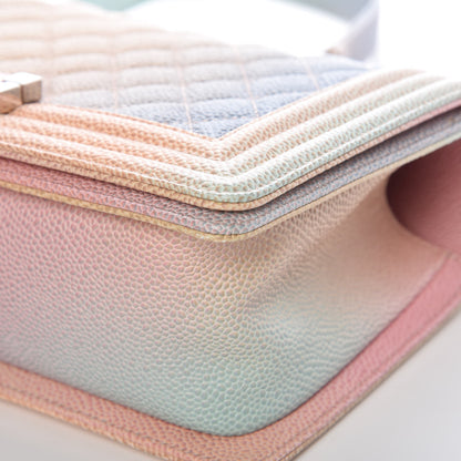 Chanel Caviar Quilted Medium Rainbow Boy Flap Multicolor 9 of 12