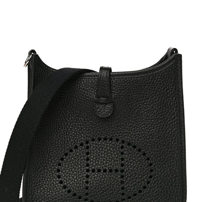 Hermes Taurillon Clemence Evelyne TPM Black 12 of 19