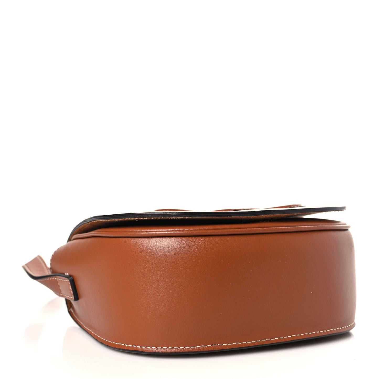 Smooth Calfskin Cuir Triomphe Folco Crossbody Bag Tan