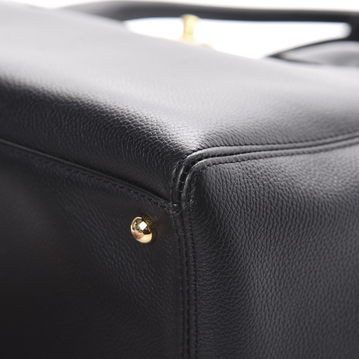 Chanel Calfskin Cerf Executive Shopper Tote Black 8 of 13