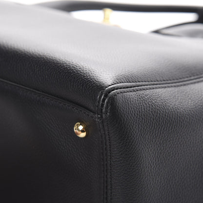 Chanel Calfskin Cerf Executive Shopper Tote Black 8 of 13