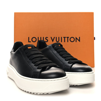 Louis Vuitton Calfskin Time Out Sneakers 38 Black 9 of 9