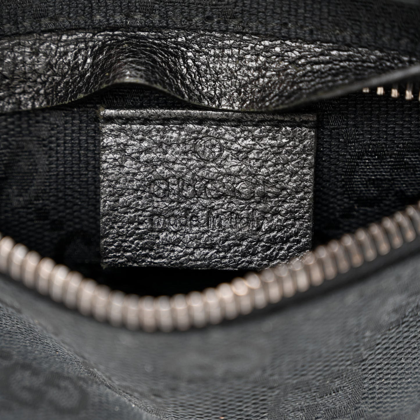 GG Monogram Double Pocket Belt Bag Black