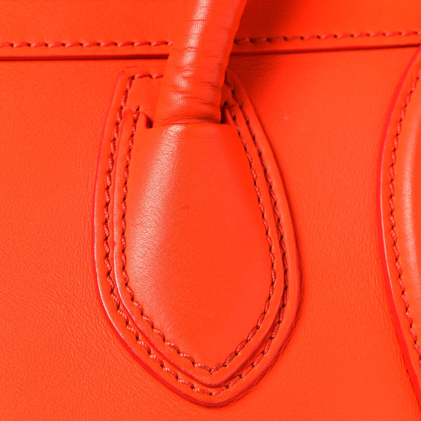 Smooth Calfskin Mini Luggage Orange