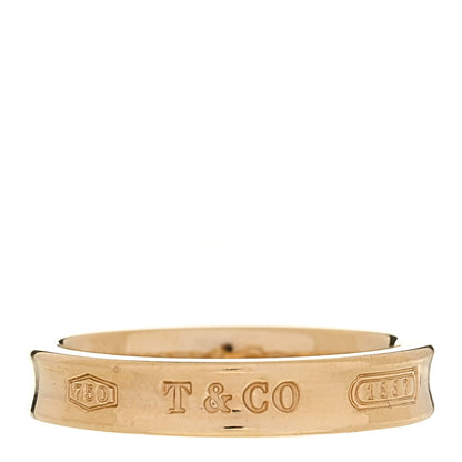 Tiffany 18K Yellow Gold Narrow 1837 Ring 57 8 1 of 6