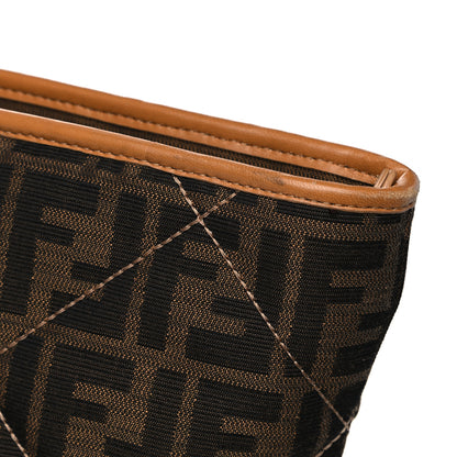 Fendi Zucca Quilted Chain Roll Tote Tobacco 15 of 17