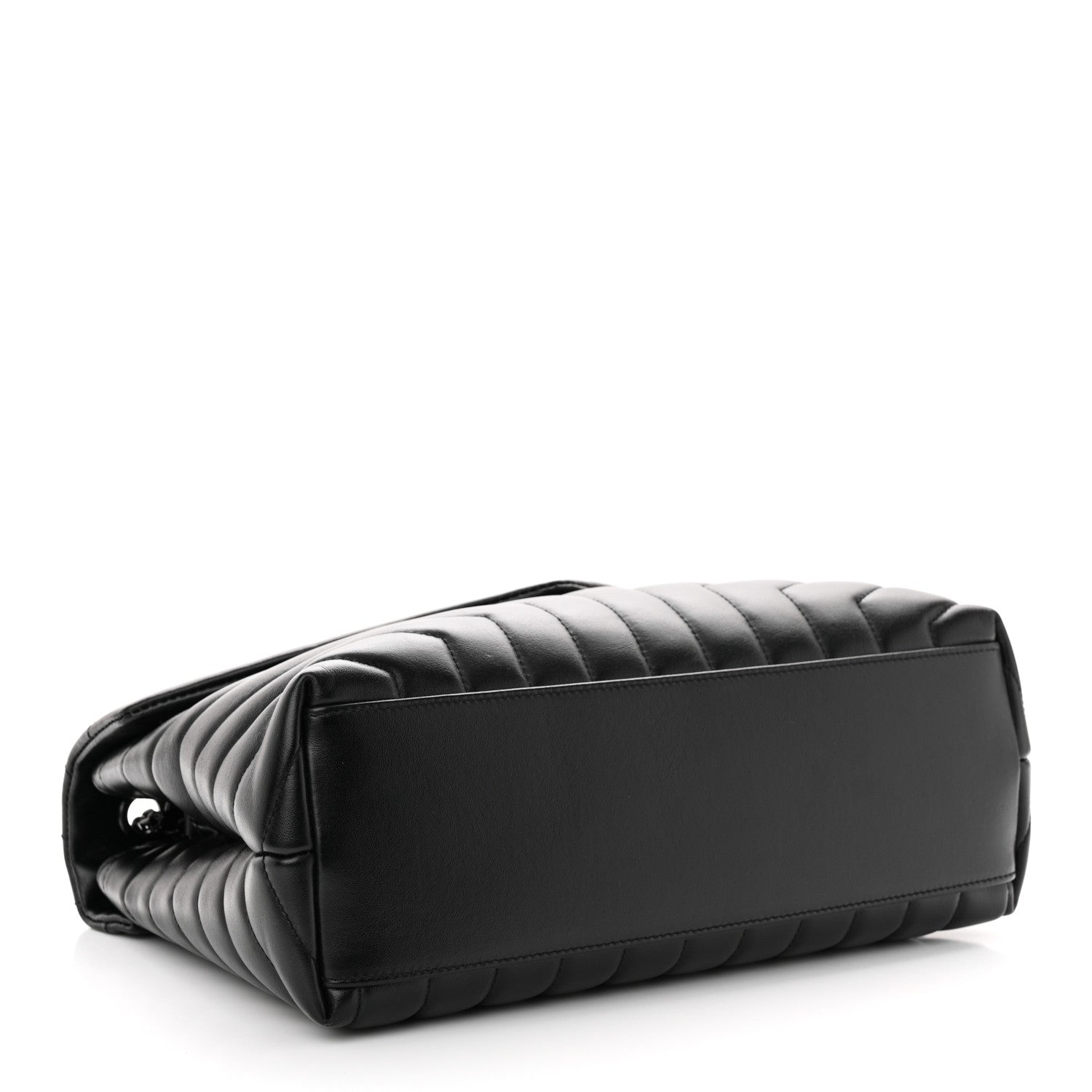 Saint Laurent Calfskin Y Quilted Monogram Monochrome Medium Loulou Chain Satchel Black 4 of 12