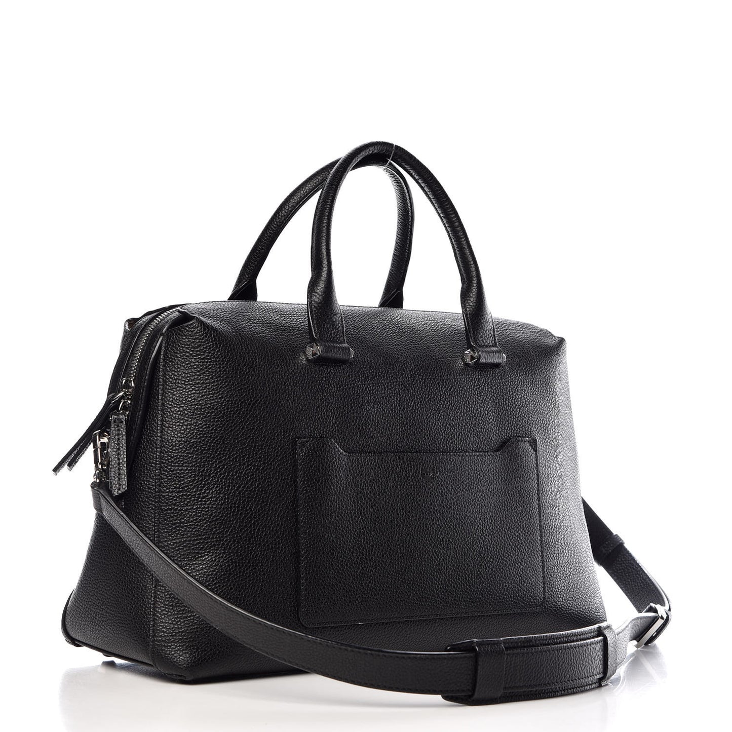 Grained Calfskin Medium Ella Boston Black