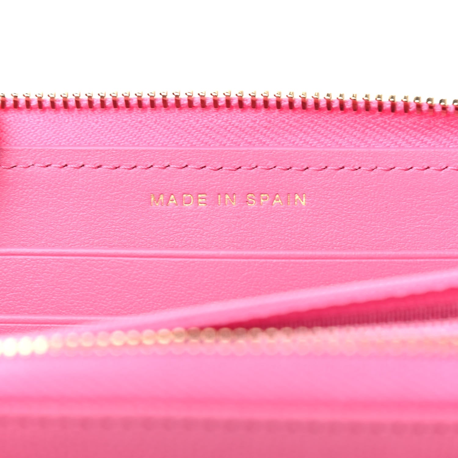 Chanel Caviar Quilted Medium Zip Around Wallet Pink 7 of 8