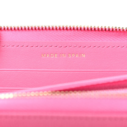 Chanel Caviar Quilted Medium Zip Around Wallet Pink 7 of 8