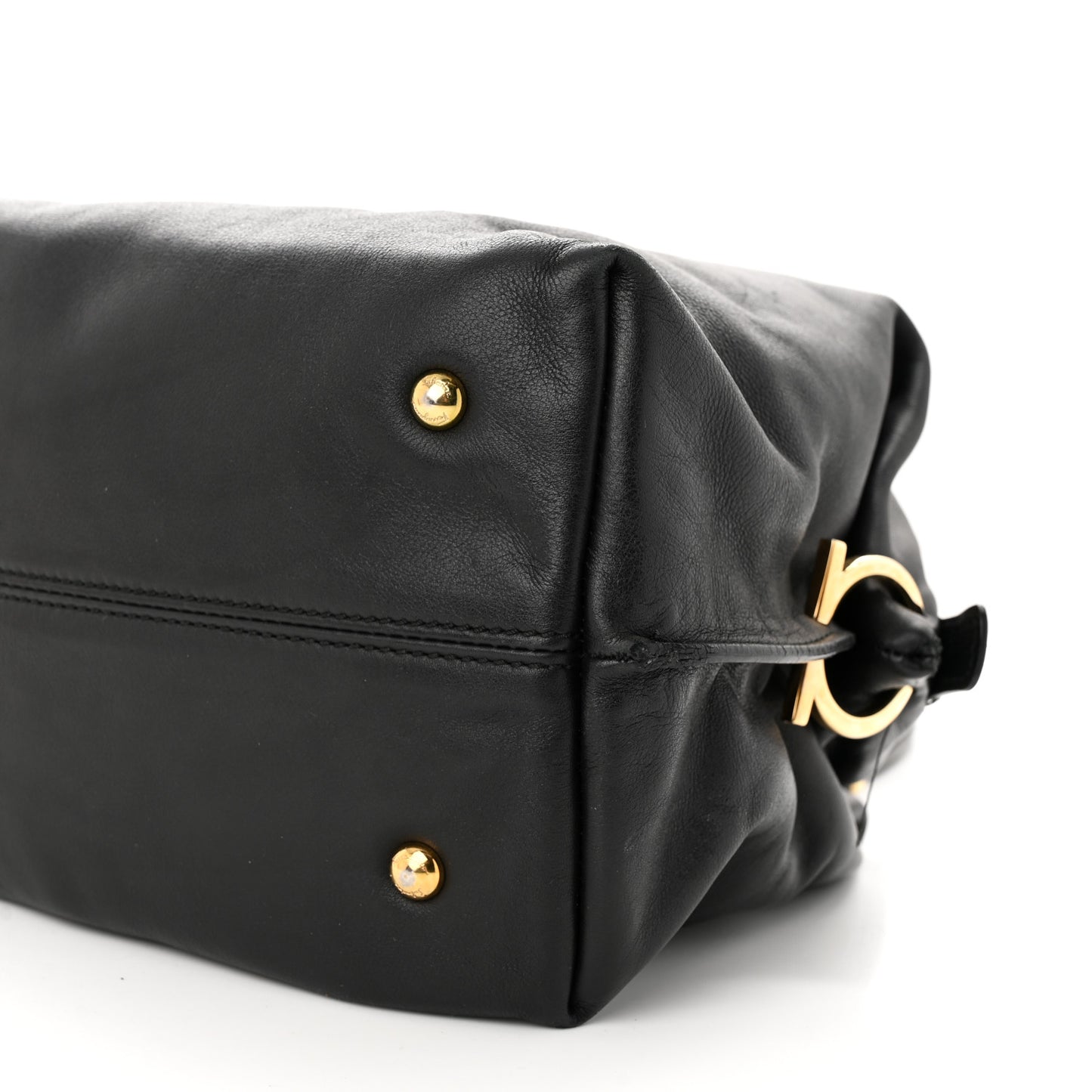 Calfskin Sofia Satchel Black