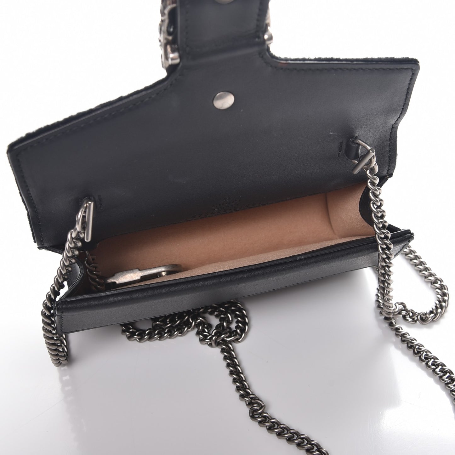 Velvet Super Mini Dionysus Shoulder Bag Black