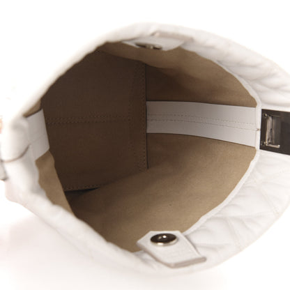 Givenchy Lambskin Quilted Mini GV Bucket Bag White 5 of 11