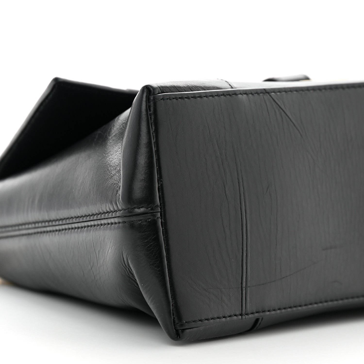 Balenciaga Paper Calfskin S Downtown Chain Shoulder Bag Black 10 of 13
