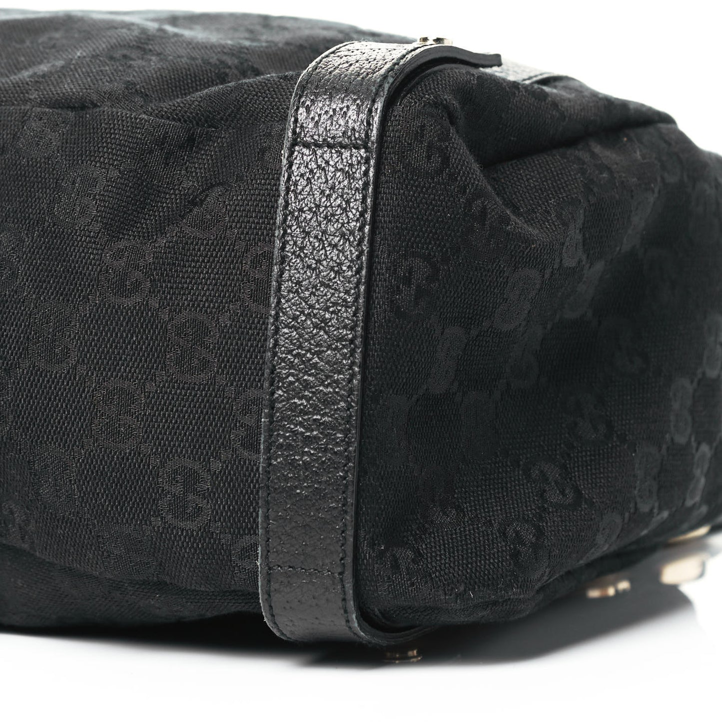 Monogram Medium Abbey Shoulder Bag Black