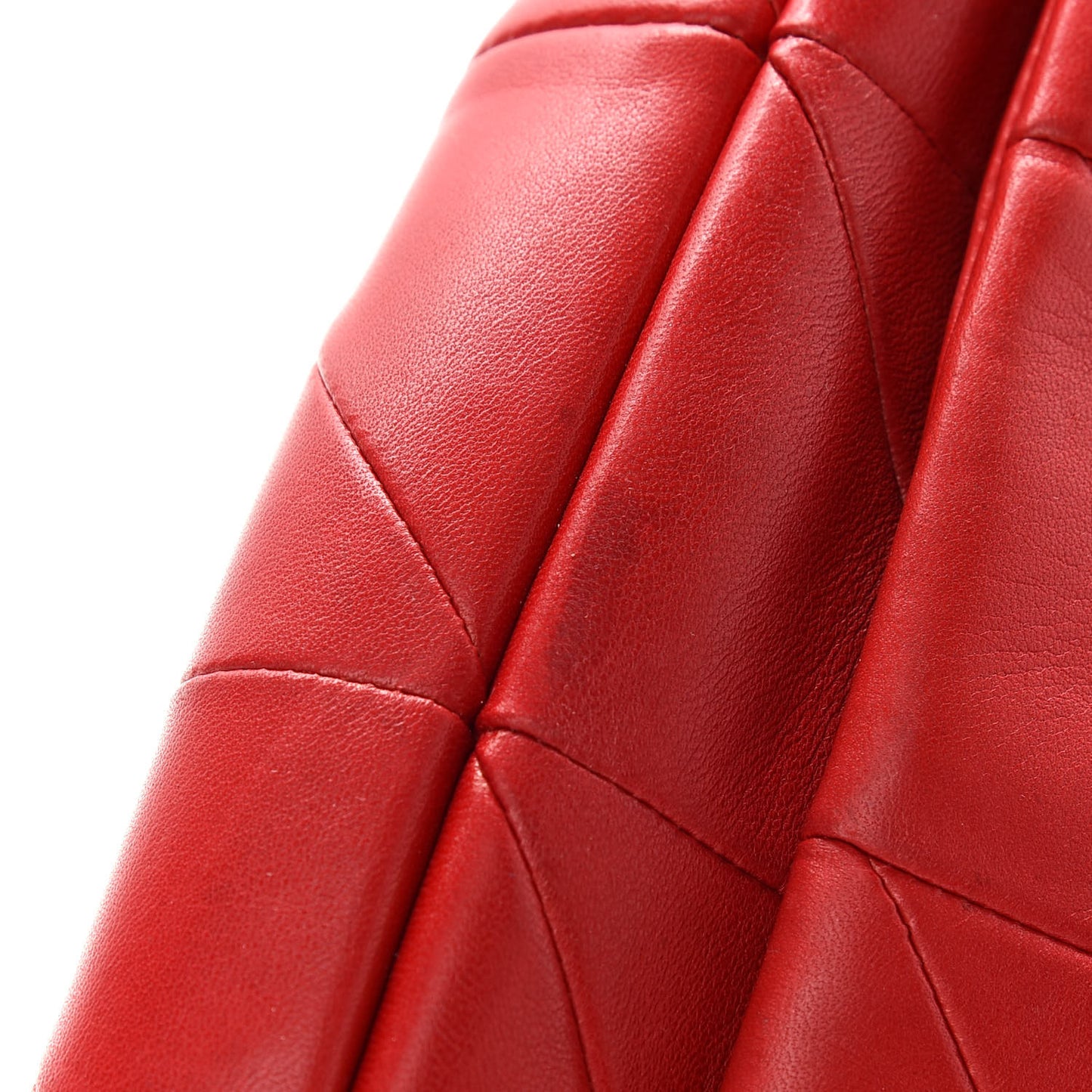 Lambskin Patchwork Monogram Medium Jamie Red