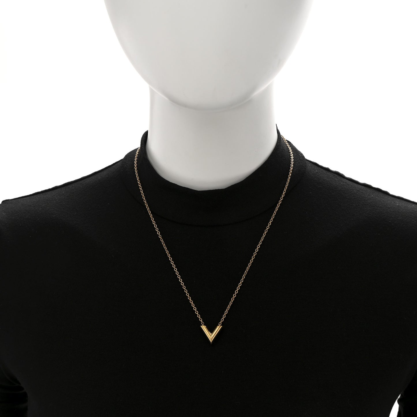 Essential V Necklace Gold