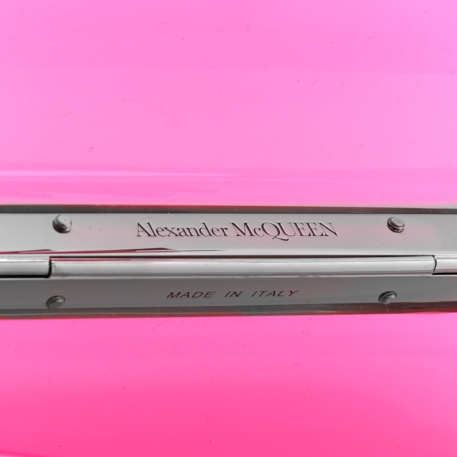 Alexander McQueen Resin Knuckle Clutch Pink 6 of 7